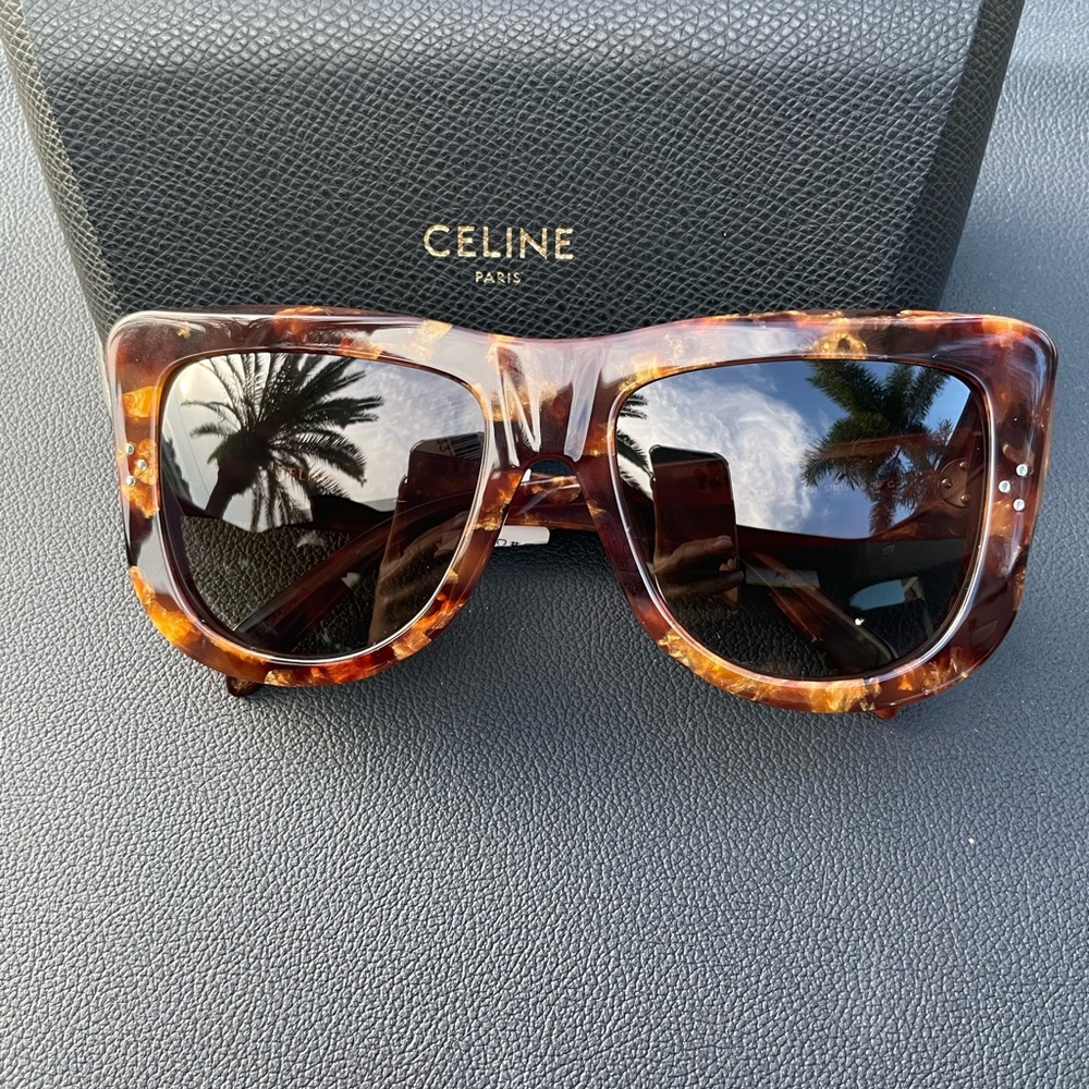 100% AUTHENTIC CELINE CL40157U HAVANA/BROWN GRADIENT SUNGLASSES - Picture 11 of 16